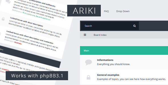 Ariki - phpBB style preview