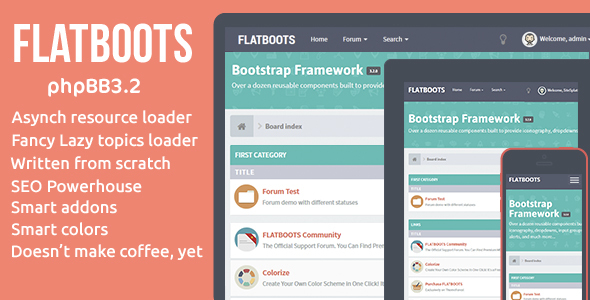 Flatboots - High-Performance phpBB Style - phpBB style preview